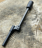 Titanium string stop with a 3/8 inch diameter designed for Mathews bows, featuring durable materials for noise reduction.