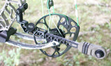 RPG stabilizer mount for archery, featuring a sleek design compatible with all stabilizer brands, enhancing bow control and reducing vibration.
