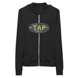 Unisex lightweight zip up hoodie from Titanium Archery Products in black color