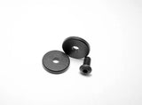 TAP-DOA™️ ULTRA-Light stabilizers for archery with a black finish, including washers and a screw for easy installation