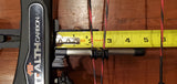 Titanium cable guard rod for compound bows installed on a bow, enhancing stability and reducing vibration