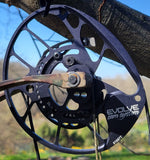 Close-up of titanium draw stops designed for PSE bow draw stops, showcasing precision craftsmanship and durability.