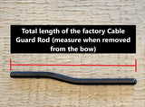 Total length measurement of the Adjustable Titanium Cable Guard System - GEN 2 cable guard rod for precise bow control