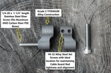 PSE TiTANIUM Cable Guard Coupler - (Fits MANY PSE Bows) (SLIGHT BLEM)