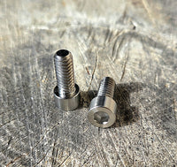 Grade 5 Titanium Alloy Screws - Socket Cap Head - 1/4"-20 x 5/8" Length - (TWO pieces)
