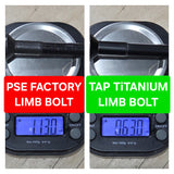 TiTANIUM LIMB BOLTS for Compound Bows - High Performance Replacement Fasteners - 1/2 oz Lighter than Steel