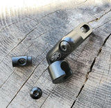 LEFT HAND THREAD - Titanium Alloy (Gr. 5) - T-30 TORX DRIVE - Black Anodized - 5/16-24 x 5/8" Button Head Screw (ONE)