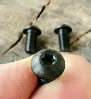 Titanium Alloy (Gr. 5) - T-30 TORX DRIVE - Black Anodized - 5/16-24 x 5/8" Button Head Screws (TWO)
