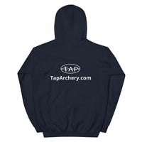 TAP (white logo) Unisex Hoodie - Front & Back printed
